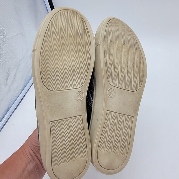 Steve Madden Shoes Ecentrcq Slip On Womens Size 6 M Dark Gray Quilted‎ Leather - Picture 7 of 9